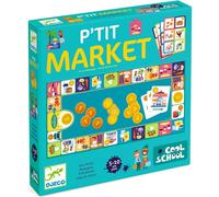 Djeco Jeu de pions P'tit Market Multicolore (E)