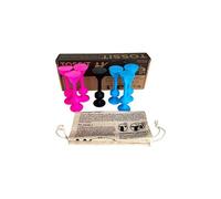 Gigamic TOSSIT – Jeu de fléchettes ventouse, intérieur/extérieur, sol & mur, silicone – Rose/Bleu