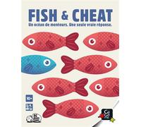 Gigamic - Fish & Cheat - Le Jeu de Bluff, Familial, Rapide - pour Les Enfants de 10 Ans et Plus et Les Adultes - Tentez de débusquer la Bonne réponse Parmi l'océan de mensonges! - De 4 à 10 Joueurs.