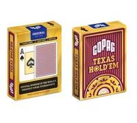 Jeu d’ambiance Copag Cartes Poker Texas Hold'em Gold Jumbo Face 2 index Rouge Rouge