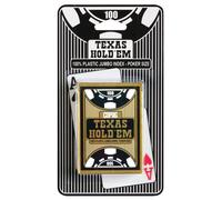 Cartamundi Cartes à jouer Copag Gold Poker Plastic Jumbo 2 index Noir et Rouge - Blister