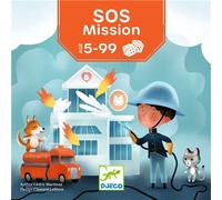 Djeco Jeu de dés S.O.S. Mission – Jeu d'ambiance, 2 à 4 joueurs – Orange