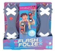 Mattel Games Flash Folie Jeu électronique avec Deux manettes vocales et Lumineuses, 1 à 4 Joueurs, dès 8 Ans, HCF42