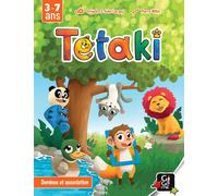 Gigamic Jeu de dominos TETAKI – Mignon et mâlin – À partir de 4 ans – Bleu/Vert/Jaune/Rouge