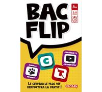 Lansay – Jeu d'ambiance Bac Flip – Jeu de cartes, 2-6 joueurs, dès 8 ans, en français