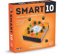 Wilson jeux -Smart 10 Classique Version française | Jeu de Quiz Fun et Compact - Jeu de Quiz Nomade pour 2 à 8 Joueurs à partir de 14 Ans| Jeu de Quiz avec 100 Cartes Questions Doubles-Faces MA001