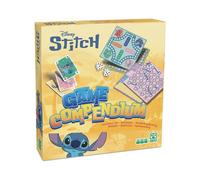 Cartamundi Jeux de société Game Compendium – 4 plateaux doubles, 36 cartes, 16 pions, 2 dés – Jaune/Bleu