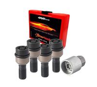 Jeu d’antivols de roue pour Porsche Boxter / 911 2009-2017 Acier Noir 4x M14X1,5