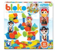 Jeu d’assemblage - BLOKO - Coffret de 50 BLOKO et 2 figurines Pirate - Dès 12 mois - Fabriqué en Europe