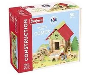 Jeu d’assemblage en bois JEUJURA La Maison du Comte 50 pièces Multicolore (rouge et autres couleurs) G