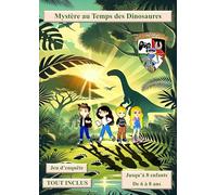 Jeu d’Aventure Enfant 6 à 8 Ans - Mystère au Temps des Dinosaures - Enquête Préhistorique avec Énigmes et Décors - Box Anniversaire et fête