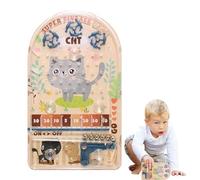 Jeu d' de Poche - Petit Flipper Portable, Niveaux Difficiles, Design léger et adapté aux Voyages | Accessoire de Jeu passionnant pour, Adolescents, Adultes, pour s'amuser en intérieur et