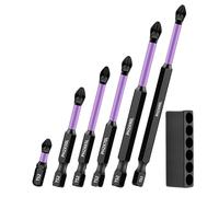 Jeu d' de tournevis à haute magnétisme | 6 pièces avec inserts antidérapants - Pointes multifonctions pour bois, métal, électrique et applications universelles