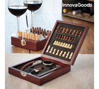 Jeu d échecs et set d accessoires à vin (37 Pièces) - Kit oenologie coffret cadeau
