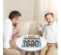 Jeu D’Échecs - Jeus D’Échecs en Bois Fait Main pour | Jeus De Voyage Portable, Échec Interactifs, Jeu Éducatif Débutant, Plateau 30,2x30,2cm, Pièce La Plus Haute 8cm