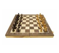 Jeu d?échecs magnétique pliable en bois marron TU