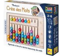 Jeu d’écriture LISCIANI Compose-mots Lettres magnétiques Tableau bois 42 cartes Multicolore G