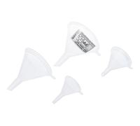 JEU D ENTONNOIRS Ø 55 - 125 mm - 4 PIECES en PLASTIQUE ALIMENTAIRE
