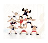 Vilac - Edition spéciale pour Les Jeux Olympiques 2024 - Jeu d'équilibre Athlètes - Jouet sous Licence - Jouet pour Enfant à partir de 5 Ans - Jouet Unique - 240200