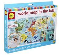 Jeu d’éveil Alex La carte du monde dans le bain Multicolore G
