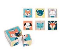 Jeu d’éveil Mes Premiers cubes Portraits de la forêt Janod Orange G