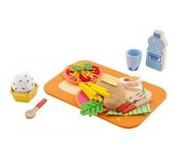 Jeu d imitation - plateau petit dejeuner 29 pieces - accessoire dinette - jouet en bois G