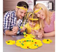 Jeu D'abeilles Occupées, Jeu d'abeille Magnétique avec Ficelle, Défi Familial Amusant avec Corde, Bandeaux, Fête Nocturne, Jeux De Société, Jouet for Enfants Et Adultes(Four-Player)