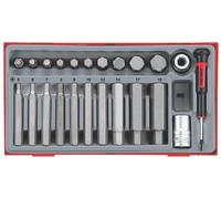 Teng Outils TTHEX23 Douilles En Set pour Int. Hexagonaux Trous Avec 1.3cm Moteur