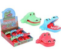 Jeu d'action crocodile qui mord 15x10cm coloré srt.