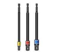 Jeu D'adaptateurs De Douilles 3 Pièces Pilote Taille 1/4 "3/8" 1/2" Hexagonaux Embout Carré Jeu 'adaptateurs De Douilles