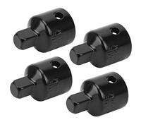 Jeu D'adaptateurs de Prise, Acier à Haute Teneur en Carbone, 4 Pièces | Revêtement durable et anticorrosion, opération à une main, pour 3/8\" à 1/4\"