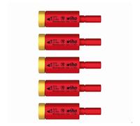 Wiha Jeu de couple easyTorque – adaptateur électrique pour slimBits – 5 pièces sous blister