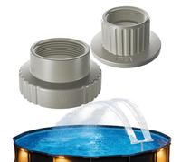 Jeu d'adaptateurs pour fontaine de piscine - ABS Standard Kit Universel Étanche | Raccord de Remplacement Étanche with installation simplifiée, jardins, cours, Raccords pour fontaine Ďe piscine enterr