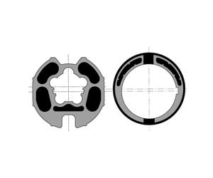 Jeu d'adaptation IMBAC Ø78 / Goutte Ø14 Maxi pour moteur diamètre Ø60