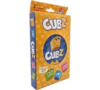 Jeu d'adresse ASMODEE Cubz avec 10 cubes colorés et boîte métallique Multi