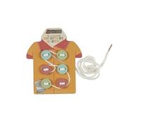 Jeu d'adresse pour apprendre à coudre des boutons en bois avec ses cartes illustrées -