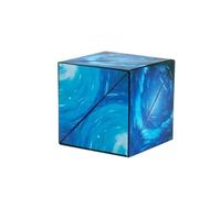 Jeu d'adresse - style Shashibo - Cube Infini Magique - 36 Aimants - 70 Formes - Bleu