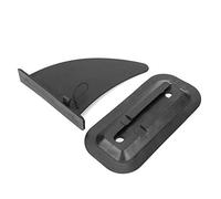 Jeu d'ailerons de planche de surf en PVC de qualité, Type boucle d'insertion, accessoire de bassin versant pour canoë, surf, kayak, noir, 22x18cm, 331g