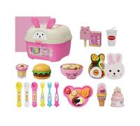 Jeu d'alimentation avec rôle,Ensemble de Dînette Factice | Jouets d'alimentation Originaux | Idée Cadeau pour Fille Enfant Anniversaire Maison Crèche arderie