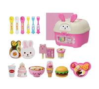 Jeu d'alimentation Imitation,Ensemble de Dînette Factice,Jouets d'alimentation Originaux - Idée Cadeau pour Fille Enfant Anniversaire Maison Crèche arderie