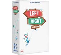 Asmodee - Left Right Dilemma - Jeu de Cartes pour Adultes - Dilemmes Déjantés, Devinez Les Réponses de Vos Coéquipiers - Jeu d'Ambiance Coopératif - 3 à 6 Joueurs - 30 Min- Version Française- Cojones