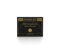 Dusserre - Minis Jeux Tarot de Marseille & Oracle Belline | Coffret Collector Cartomancie | Edition Limitée | Oracle et Tarot divinatoire | Boîte Rigide, Noir