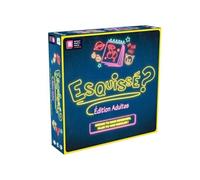 Goliath - ESQUISSÉ ? ÉDITION Adultes - Jeu d’Ambiance Adulte- Party Game Dessins & Devinettes - en Français - 100 Cartes, 8 carnets effaçables, Feutres & Chiffons- 4-8 Joueurs - 30 Min - 18+ Ans