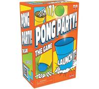 Pong Party - Jeu d'Ambiance à Jouer en Famille ou entre Amis - A Partir de 8 Ans - 50 Défis à Relever Seul ou en Equipe - Jeu d'Adresse avec Balles de Ping Pong - De 2 à 4 Joueurs