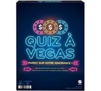 Mattel Games Quiz À Vegas, Jeu De Culture Générale avec Cartes De Questions, Jetons De Poker Et De Pari, Min 5 Joueurs, Version Française, Jouet Enfant, Dès 13 Ans, HNY92