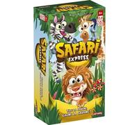 Lansay Jeu d'ambiance Safari Express – 100 cartes, banane pouet-pouet, 2+ joueurs, dès 6 ans