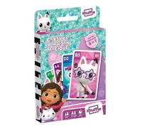 Shuffle - Gabby et la Maison Magique - 4 Jeux en 1-7 Familles, Paires, Action et Batailles - Jeu de Cartes Enfants & Famille - A partir de 4 Ans