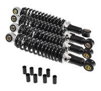 Jeu d'amortisseurs bas 240/260 mm compatible avec Simson Schwalbe KR51,51/1 | 4 pièces: deux 240 millimètres avant, deux 260 arrière; ajustable cinq positions, noir, douilles de réduction 8/10 pour 51/2
