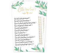 Jeu d'animation - STC - Elle ou Lui - 6 cartes - Blanc avec effet doré