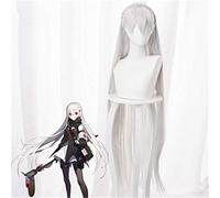 Jeu d'anime Arknights Cosplay Warfarin Costume perruques longues argent blanc résistant à la chaleur cheveux synthétiques pour adulte jeu de rôle perruque
